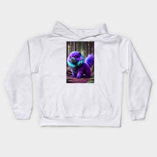 Cute Fluffy Monster 003 Kids Hoodie